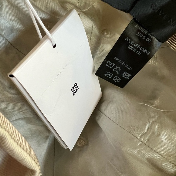 GIVENCHY  Logo Cotton Baseball Cap Grey Beige - Picture 14 of 14